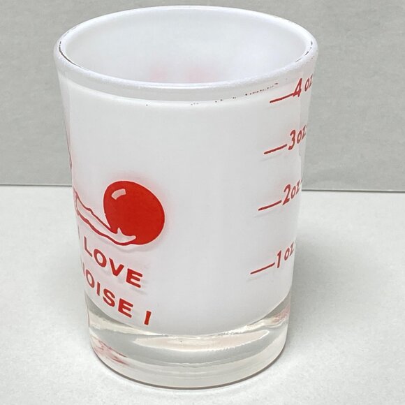 Vintage "I Love Noise" Shot Glass With Bowling Design - Picture 7 of 11